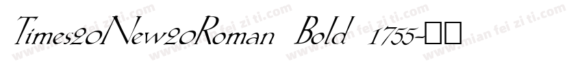 Times20New20Roman Bold 1755字体转换